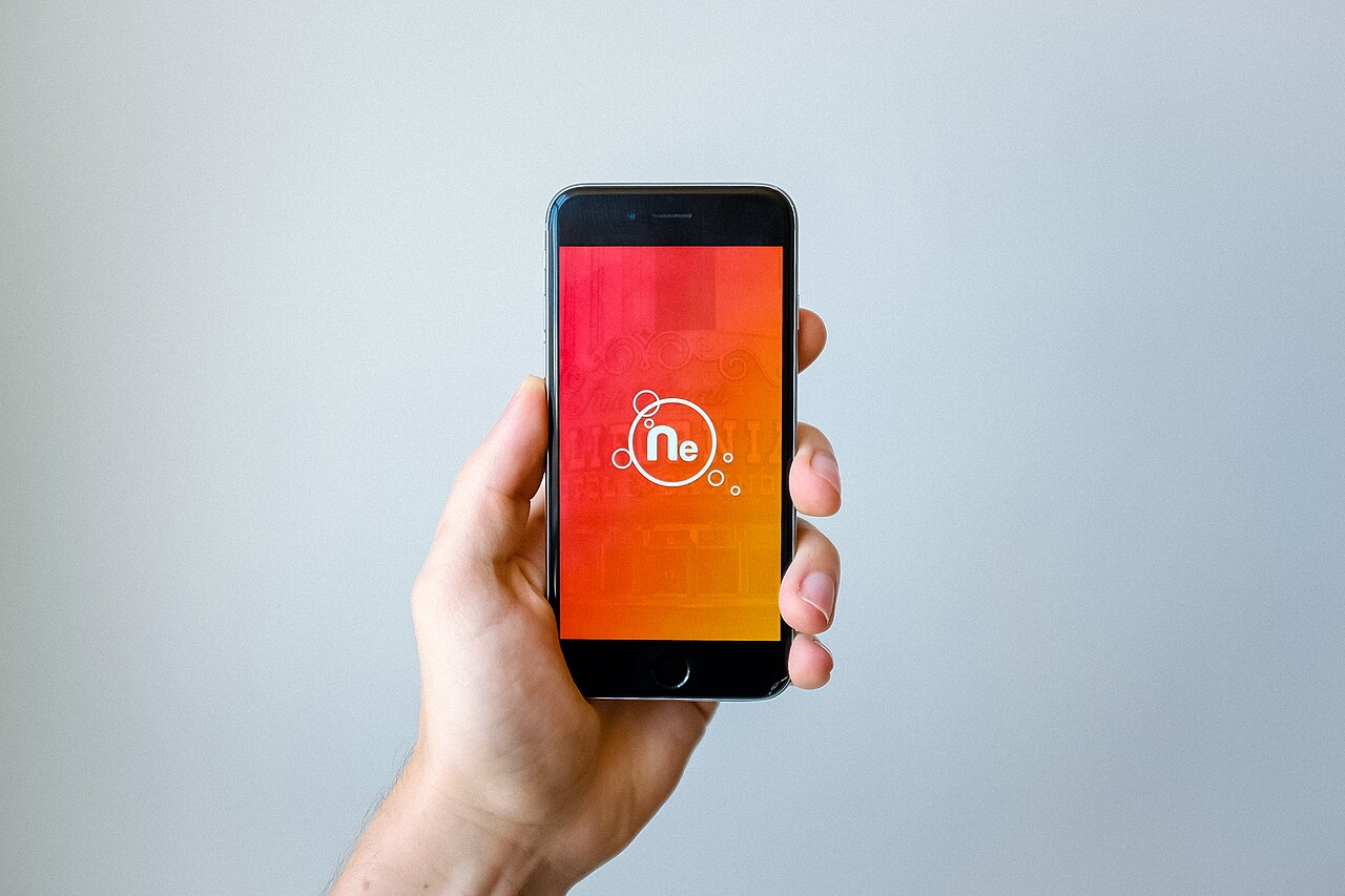 A person browsing on a smartphone